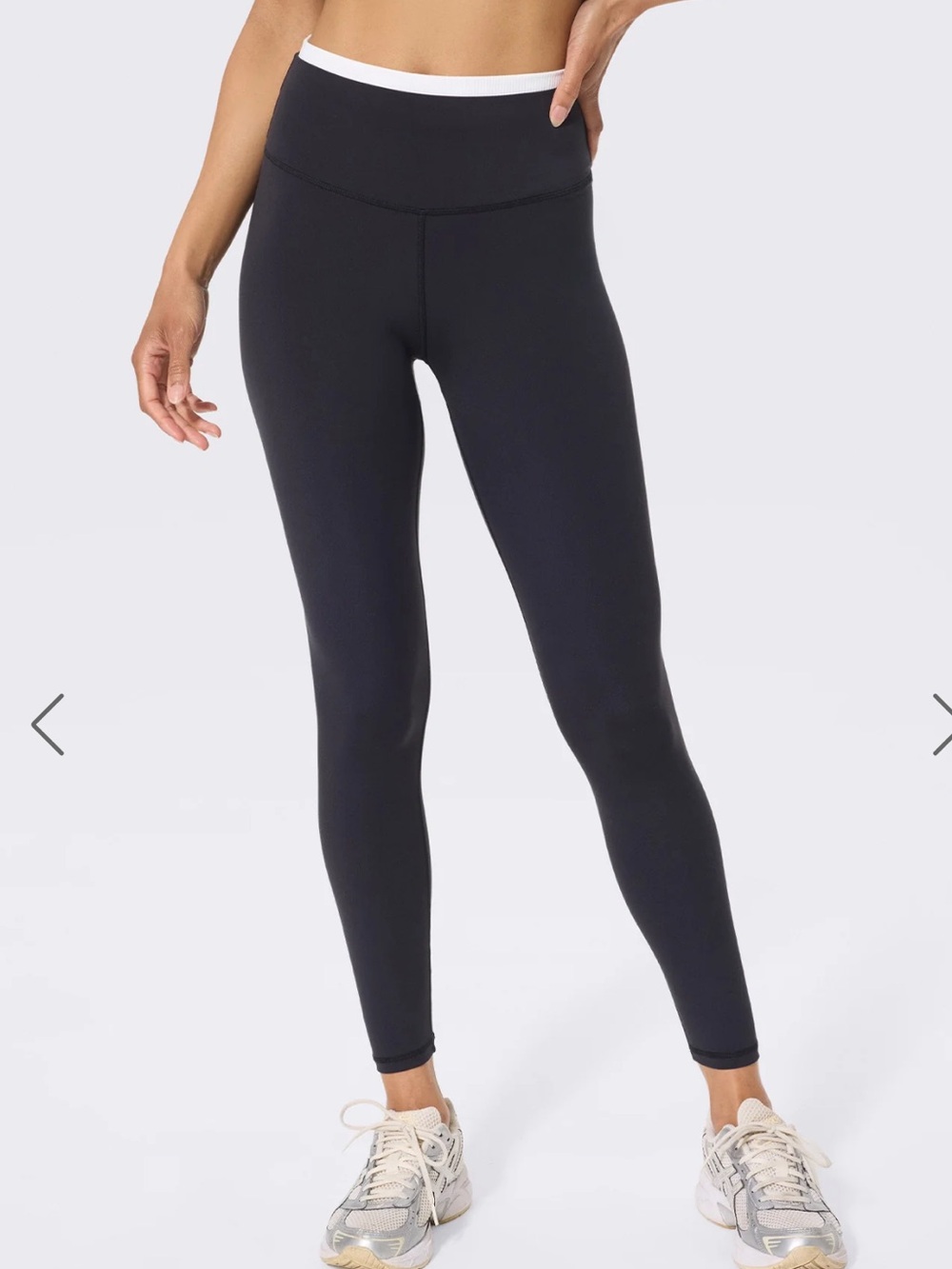 NWT Terez Flex Layered Leggings In Black and White.
